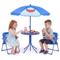 Table Two Slots MULTIGOT Kids Picnic Table, Outdoor Table&Chair Set, 2 Folding Chairs ...