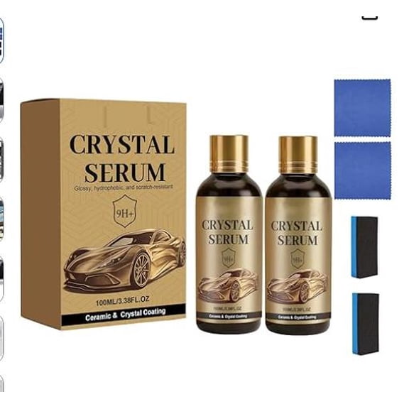 MUMQAQ 100ML PTZ Crystal Serum Advanced Graphene Ceramic Coating for Cars,9H Graphene Coating for Auto Car Detailing (2PCS)