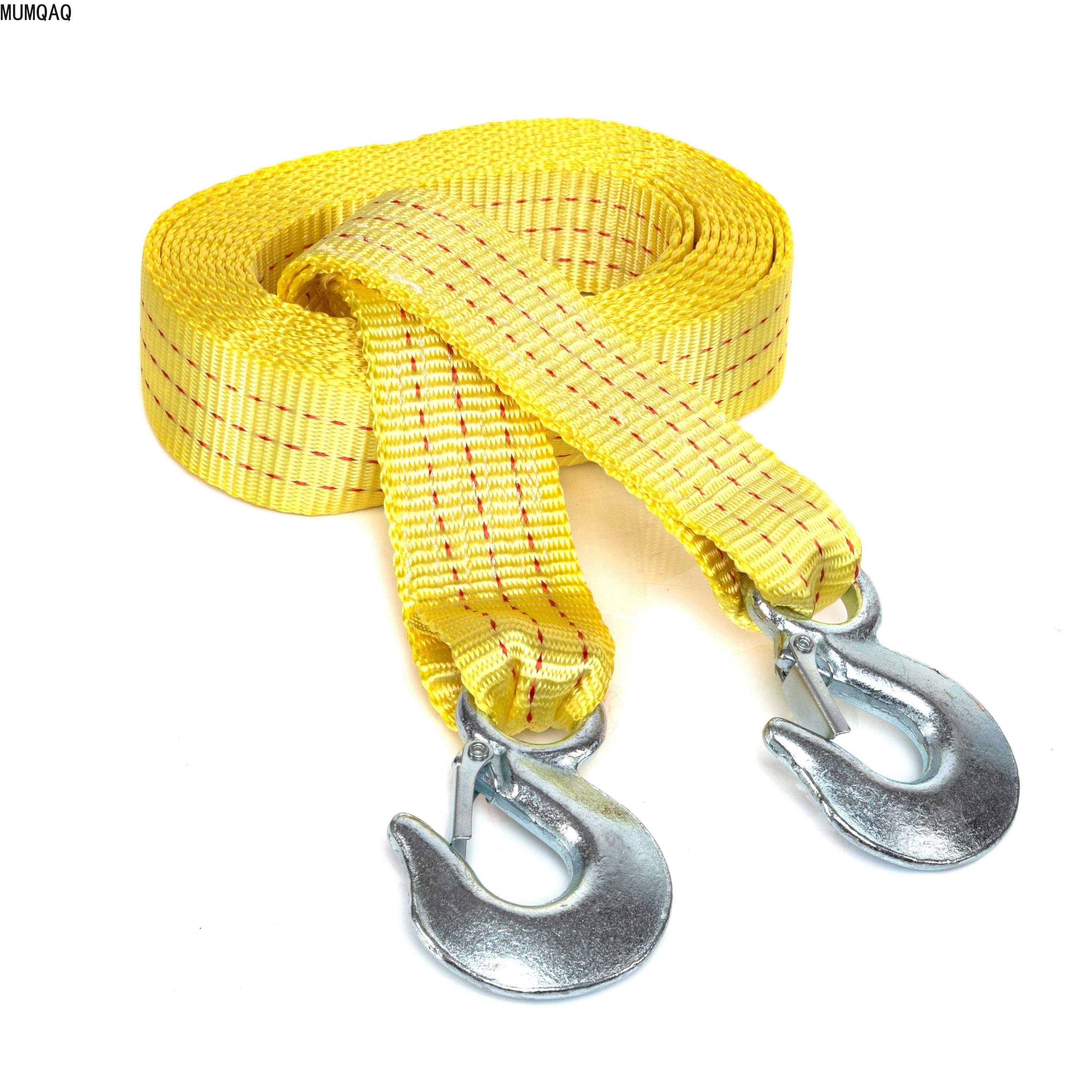 Towing Rope Polyster MUMQAQ 51005A Heavy-Duty Tow Strap with Hooks, 2 Inches by 20 Feet ...