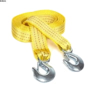 MUMQAQ 51005A Heavy-Duty Tow Strap with Hooks, 2 Inches by 20 Feet, Woven Polyester Webbing, and 10,000-Pound Capacity, HD Truck Recovery Strap and ATV Tow Strap, Tow Rope for Vehicles