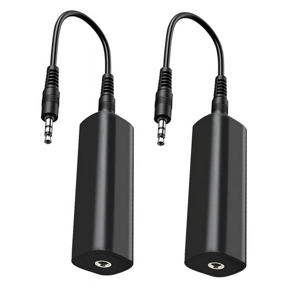 MUMQAQ Ground Loop Isolator Noise Filter for Car Audio/Home Stereo,2 PCS with 3.5mm Audio Cables