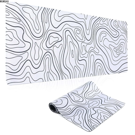 MUMQAQ Mouse Pad Gaming Mousepad 31.5 X 11.8 X0.12in Large Mouse Pad for Keyboard and Mouse with Anti-Slip Rubber Base, Keyboard Pad XL Mouse Mat for Home and Office