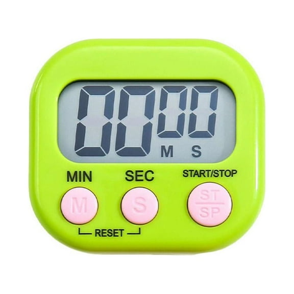 1PCS Multi-Functional Timer Magnetic Backing,Large Screen Count & Countdown Digital Electronic Timer,Used for kitchen,Study,Sports (Green)