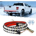 thumbnail image 1 of MUMQAQ  Truck Tailgate Strip Light LED Bar Signal Break Reverse, Arrow Design Turn Signal Strip, Red & Amber Sequential Lighting, Waterproof Flexible Tailgate Light for Car, 1 of 9