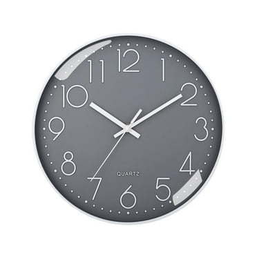 MUMQAQ Wall Clock Silent Non Ticking 8 Inch Quartz round Clock Battery Operated Home. J3Y1