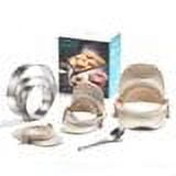 MUMSUNG Dumpling Maker Set Food-Grade Plastic 3-Cavity Professional Dumpling Mold & Stamp 7 Count