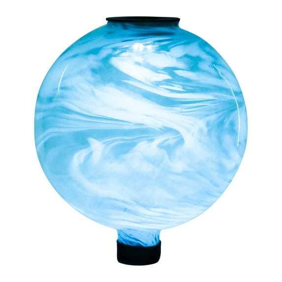 MUMTOP Gazing Ball Solar Glass Gazing Ball for Garden Decor Blue