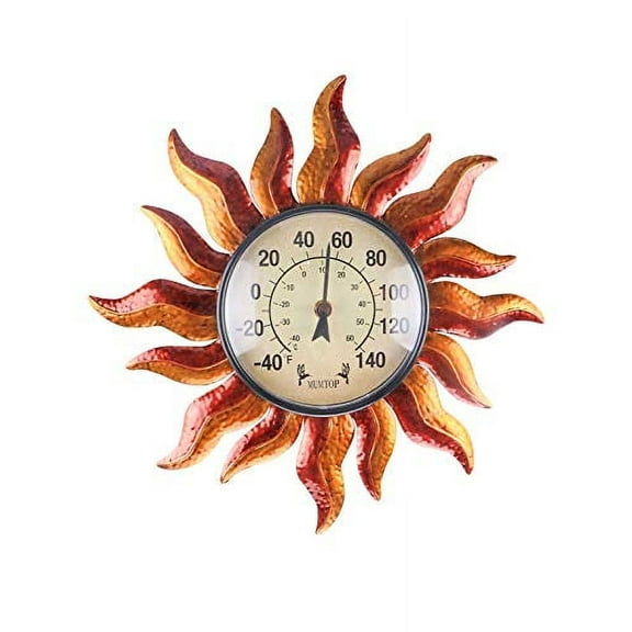 MUMTOP Thermometer Indoor Outdoor Sun Waterproof Wall-Mounted Thermometer Does not Require Any Battery