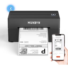 MUNBYN Bluetooth Thermal Label Printer, Wireless 4x6 Shipping Label Printer Compatible with iPhone Android iPad Windows macOS Chrome