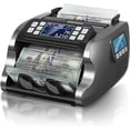 thumbnail image 1 of MUNBYN Money Counter Machine Mixed Denomination, Dual-Display, Counterfeit Detection Bill Counter, USD, MXN, for Business, Merchant(Black), 1 of 7