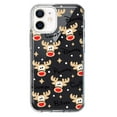 thumbnail image 1 of MUNDAZE Apple iPhone 11 Shockproof Clear Hybrid Protective Phone Case Red Nose Reindeer Christmas Winter Holiday Cover, 1 of 5
