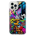 thumbnail image 1 of MUNDAZE Apple iPhone 12 Pro Max Shockproof Clear Hybrid Protective Phone Case Urban Graffiti Street Art Painting Cover, 1 of 5