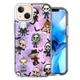 thumbnail image 1 of MUNDAZE Apple iPhone 13 Classic Haunted Horror Halloween Nightmare Characters Spider Webs Design Double Layer Phone Case Cover, 1 of 3