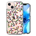 thumbnail image 1 of MUNDAZE Apple iPhone 13 Colorful Nostalgic Vintage Christmas Holiday Winter String Lights Design Double Layer Phone Case Cover, 1 of 3