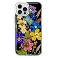 thumbnail image 1 of MUNDAZE Apple iPhone 13 Pro Max Shockproof Clear Hybrid Protective Phone Case Blue Yellow Vintage Spring Wild Flowers Floral Cover, 1 of 5