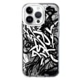 thumbnail image 1 of MUNDAZE Apple iPhone 14 Pro Shockproof Clear Hybrid Protective Phone Case Black White Urban Graffiti Cover, 1 of 5
