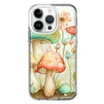 thumbnail image 1 of MUNDAZE Apple iPhone 14 Pro Shockproof Clear Hybrid Protective Phone Case Fairy Tale Watercolor Mushrooms Pastel Flowers Cover, 1 of 5