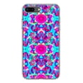thumbnail image 1 of MUNDAZE Apple iPhone 7/8 Plus Pink Blue Vintage Hippie Tie Dye Flowers Shockproof Clear Hybrid Protective Phone Case Cover, 1 of 5