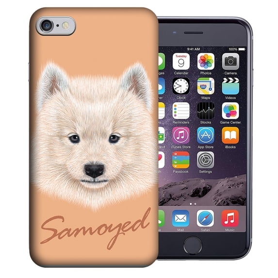 MUNDAZE Apple iPhone SE / 7 / 8 4.7" Design Case - Samoyed Dog Realistic Art Design Cover