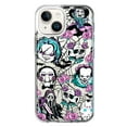 thumbnail image 1 of MUNDAZE Case for Apple iPhone 15 Plus Hybrid Shockproof Slim Hard Soft TPU Shell Heavy Duty Protective Phone Cover - Roses Halloween Spooky Horror Characters Spider Web, 1 of 5