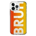 thumbnail image 1 of MUNDAZE Case for Apple iPhone 15 Pro Max Slim Hard Shell Soft TPU Hybrid Shockproof Heavy Duty Protective Phone Cover - Orange Red Clear Funny Text Quote Bruh, 1 of 5