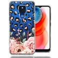 thumbnail image 1 of MUNDAZE Case For Motorola Moto G Play 2021 Classy Blush Peach Peony Rose Flowers Leopard Phone Cover, 1 of 3