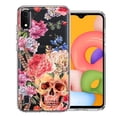 thumbnail image 1 of MUNDAZE Case For Samsung Galaxy A01 Indie Spring Peace Skull Feathers Floral Butterfly Flowers Phone Cover, 1 of 3