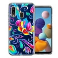 thumbnail image 1 of MUNDAZE Case For Samsung Galaxy A20 Bright Colors Rainbow Water Lilly Floral Phone Cover, 1 of 3