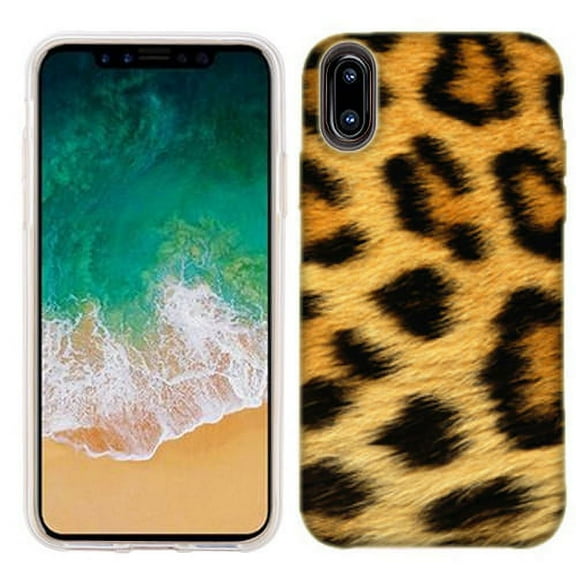 MUNDAZE Classic Leopard Case Cover For Apple iPhone X