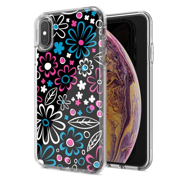 MUNDAZE For Apple Iphone X Xs Cute Daisies Design Double Layer Phone Case Cover