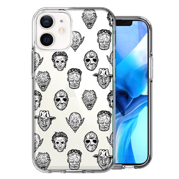 MUNDAZE For Apple iPhone 11 Halloween Horror Villains Design Double Layer Phone Case Cover