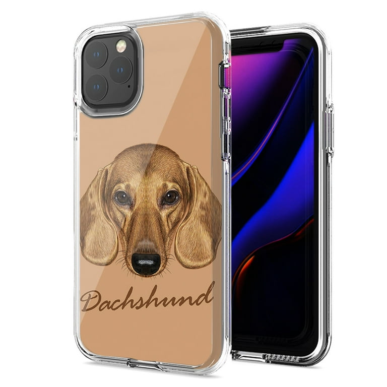 MUNDAZE For Apple iPhone 11 Pro Dachshund Design Double Layer
