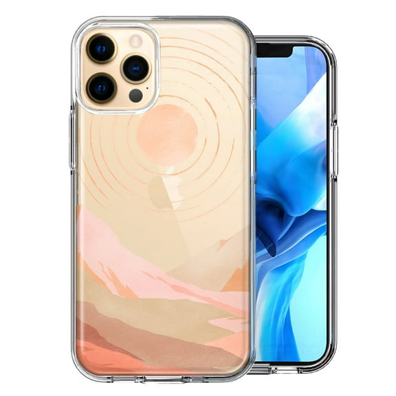MUNDAZE For Apple iPhone 11 Pro Max Desert Mountains Design Double Layer Phone Case Cover
