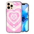 thumbnail image 1 of MUNDAZE For Apple iPhone 11 Pro Max Pink Gem Hearts Design Double Layer Phone Case Cover, 1 of 3
