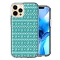 thumbnail image 1 of MUNDAZE For Apple iPhone 11 Pro Max Teal Christmas Reindeer Pattern Design Double Layer Phone Case Cover, 1 of 3