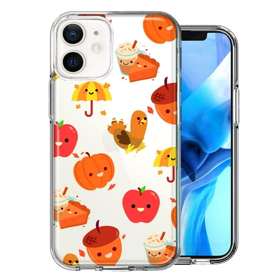 MUNDAZE For Apple iPhone 11 Thanksgiving Autumn Fall Design Double Layer Phone Case Cover