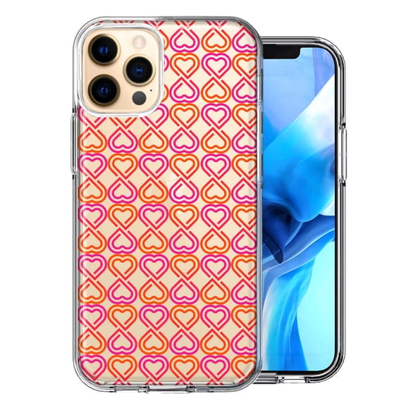 MUNDAZE For Apple iPhone 12 Pro Infinity Hearts Design Double Layer Phone Case Cover
