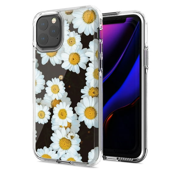MUNDAZE For Apple iPhone 12 Pro Max Cute Daisy Flower Design Double Layer Phone Case