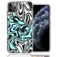thumbnail image 1 of MUNDAZE For Apple iPhone 12 Pro Max Mint Black Abstract Design Double Layer Phone Case Cover, 1 of 2