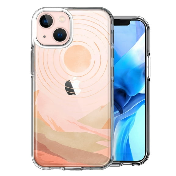 MUNDAZE For Apple iPhone 13 Mini Desert Mountains Design Double Layer Phone Case Cover