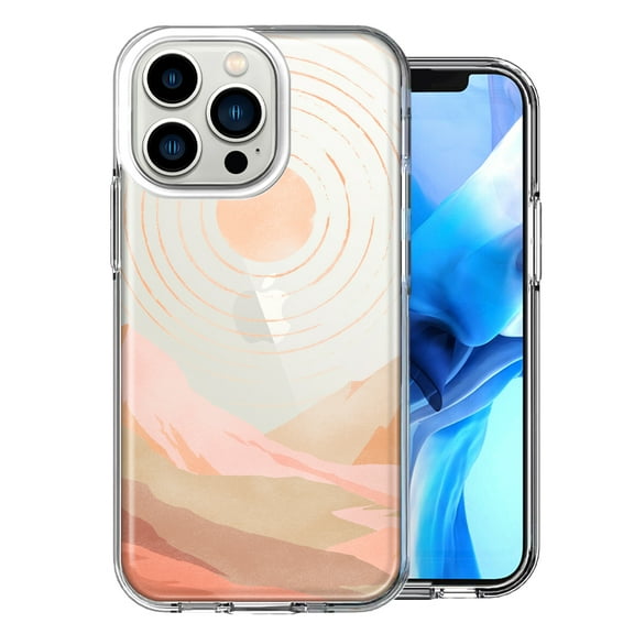 MUNDAZE For Apple iPhone 13 Pro Desert Mountains Design Double Layer Phone Case Cover