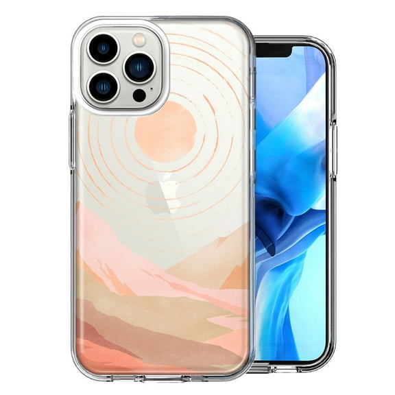 MUNDAZE For Apple iPhone 13 Pro Max Desert Mountains Design Double Layer Phone Case Cover