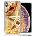 thumbnail image 1 of MUNDAZE For Apple iPhone XS Max Sand Shells Starfish Design Double Layer Phone Case Cover, 1 of 2