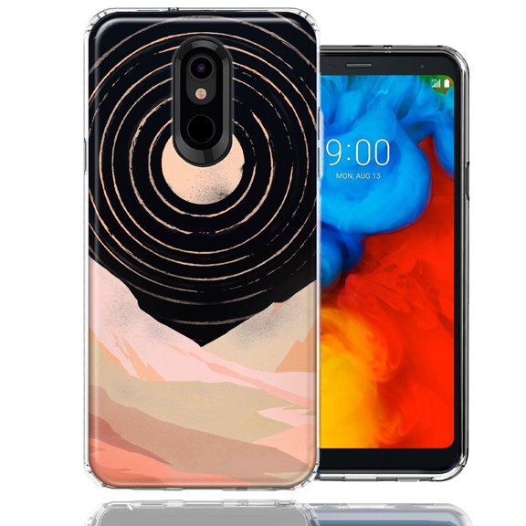 MUNDAZE For LG Aristo 2/3/K8 Desert Mountains Design Double Layer Phone Case Cover