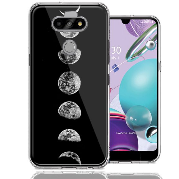 MUNDAZE For LG Aristo 5/K31/Fortune 3 Moon Transitions Design Double Layer Phone Case Cover