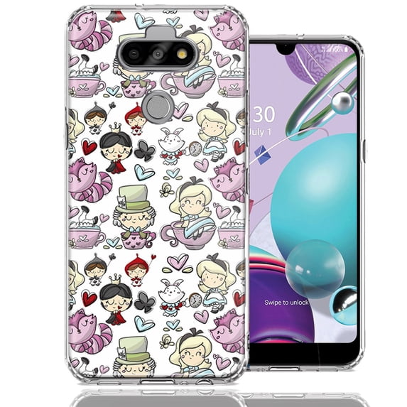 MUNDAZE For LG Aristo 5/K31/Fortune 3 Wonderland Design Double Layer Phone Case Cover