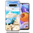 thumbnail image 1 of MUNDAZE For LG K51 Beach Paper Boat Design Double Layer Phone Case Cover, 1 of 2