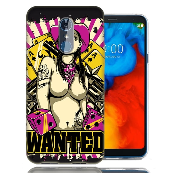 MUNDAZE For LG Stylo 4 Cow Girl Design TPU Gel Phone Case Cover