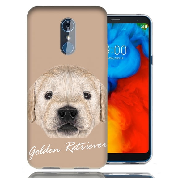 MUNDAZE For LG Stylo 4 Golden Retriever Design TPU Gel Phone Case Cover