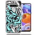 thumbnail image 1 of MUNDAZE For LG Stylo 6 Mint Black Abstract Design Double Layer Phone Case Cover, 1 of 2